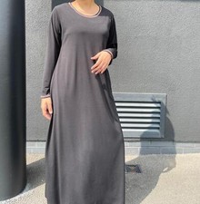 Womens Plain Abaya Black New