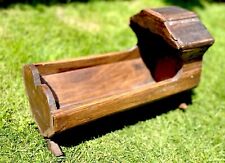 Antique Victorian Handmade Wooden Child’s Baby Cradle Cot Crib