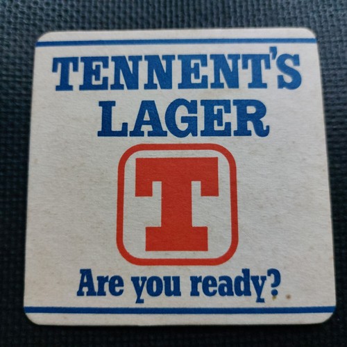 Tennents beer mat cat - tennents, no