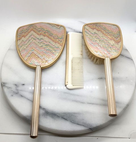 Vintage vanity brush comb - brush, &