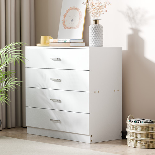 High gloss white chest - high,