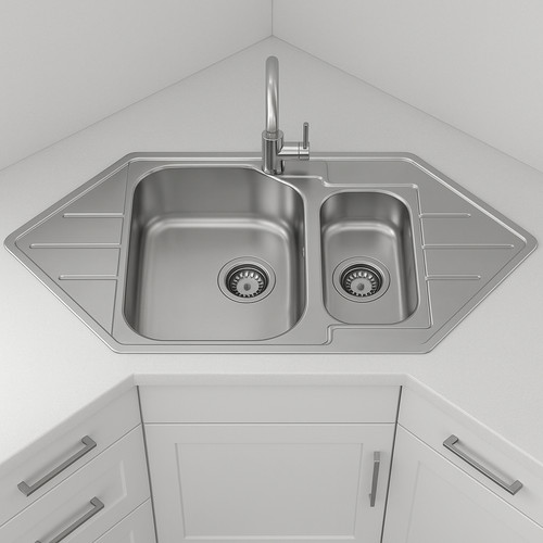 Corner kitchen sink with - corner,