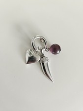 Sterling silver charm pendant