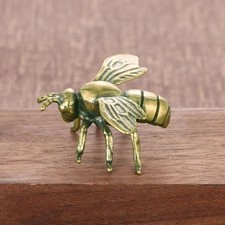 Solid brass bee figurine - bee,