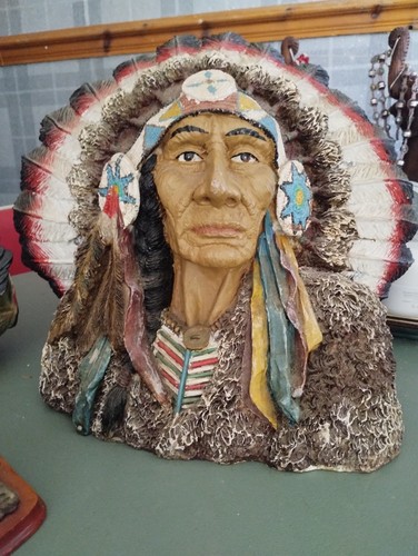Large red indian native - red,
