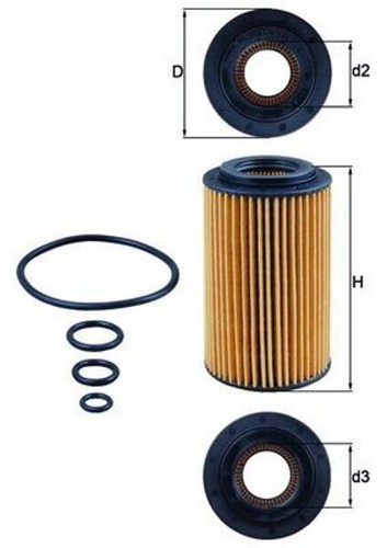 Mahle 153 oil filter - oil,