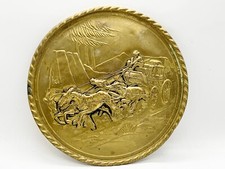 VINTAGE BRASS WALL PLAQUE