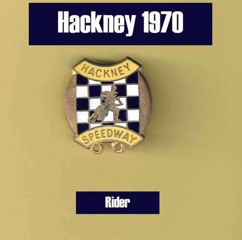 Hackney 1970 speedway badge - hackney,