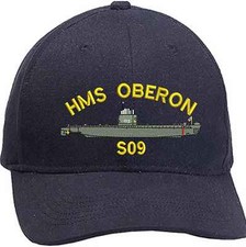 Oberon-class Submarine Profile Embroidered Baseball Caps