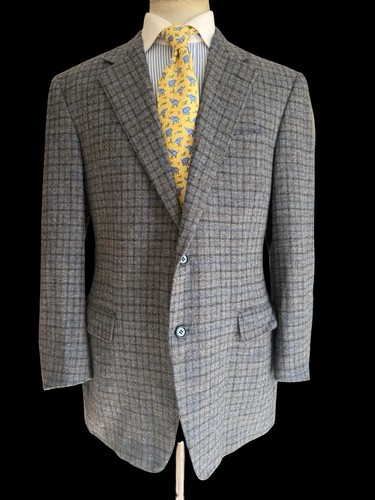 Canali grey check - check, coat