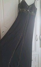 Debut Cocktail Dress  Maxi Very Elegant Padded Bust Size 14 Black, Sequin Detail