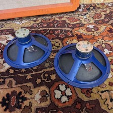 Pair 2x Vintage 1960s Elac 10N/83 Blue 8ohm 10 Speakers Watkins V Front Vox AC10
