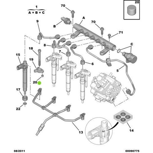 Genuine fork support stud - fork,