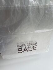 KURT GEIGER PLASTIC carrier BAG  used once...Collectable