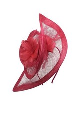 Large Flower Feather Hair Hat