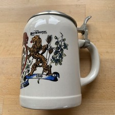 Vtg german beer stein pint - stein,