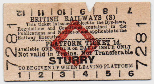 Railway platform ticket - railway,