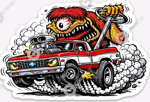 Classic chevy truck - sticker,