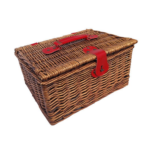 Picnic basket brown wicker - picnic,