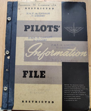 WW2 1944 USAAF Pilots Information File B17 Frederick H Cannon Jr B17 B24 etc