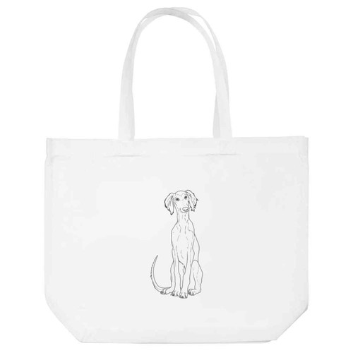 Saluki puppy shopping tote - 'saluki, puppy'