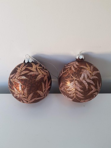 Christmas mercury glass brown - christmas,