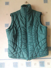 LADIES QUILTED/PADDED GILLET/BODYWARMER JACKET SIZE 16  MID GREEN *TU*