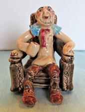 Vintage Will Young Widecombe Fair Figure Uncle Tom Cobley in his famous chair