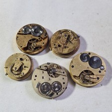 Five Antique gents movements