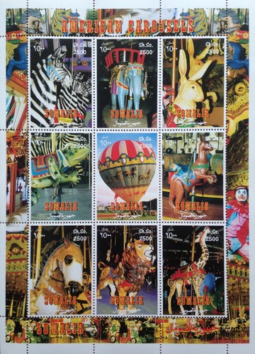 American carousels mnh stamp - american,