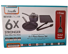 Scoville Expert Neverstick Non Stick 6X Stronger 5 Pcs cookware set induction