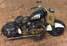 Metal Tin Black Motorbike