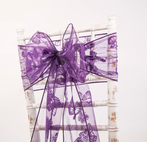 Organza chair sash - organza,