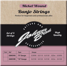 Johnny Brook Set of 5 High Quality Nickel Wound Banjo Instrument Strings