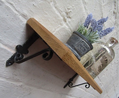 Iron shelf bracket cast - shelf,
