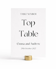 Personalised Wedding Table