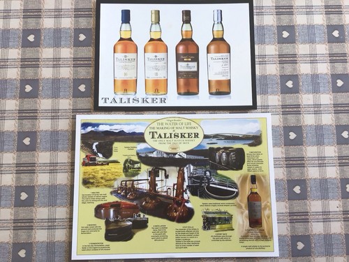 Talisker whiskey postcards - talisker,