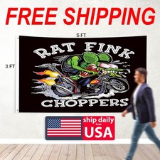 Rat Fink Banner Flag 3x5  feet