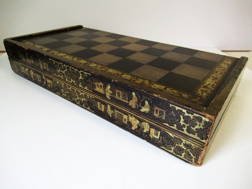 Antique chinoiserie chess and - chinoiserie,