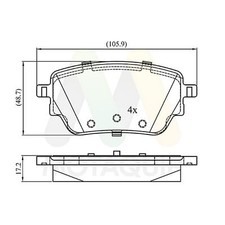 Brake Pads Set For Mercedes