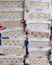 10 Packets of Classic Design stick on Handmade Bindi, perfect for any occasions
