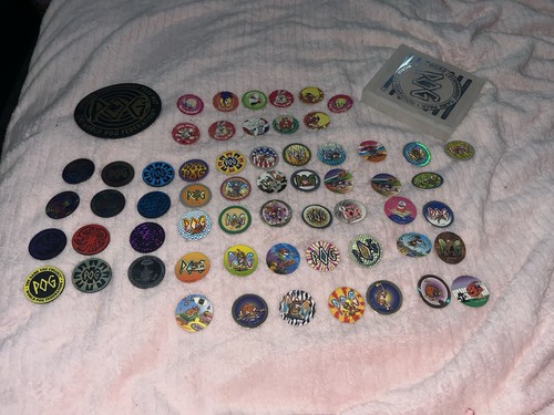 Pogs and slammers tazos - slammers,