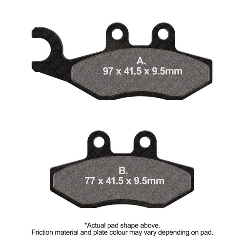 Ebc scooter carbon - carbon, pads