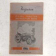 Ferguson Diesel Tractor Instruction Book Type TE-F20 Vintage F102331 RMF30-SJT