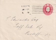 TAFF VALE RAILWAY: 1910 Cover to 'E Edwards Esq' From G.M.C. & Co., London
