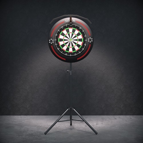 Height adjustable dartboard - height,