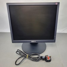 SONY SDM-S75 17" MONITOR - TFT LCD COMPUTER DISPLAY SCREEN WITH ADJUSTABLE STAND