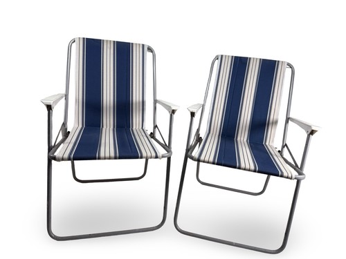 Pair of Vintage Folding Beach