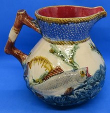 Pink & blue majolica glaze