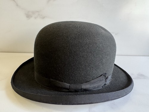 Vintage bowler hat with - vintage,